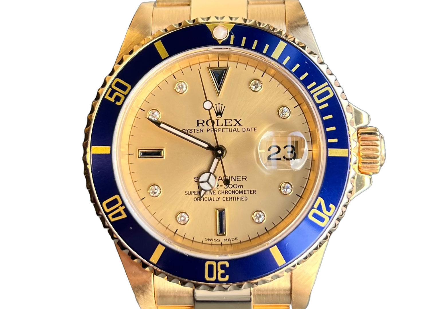Prefer subtle to sensational? Choose a Rolex "Serti" dial